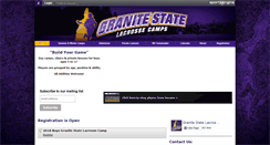 Desktop Screenshot of granitestatelacrosse.com