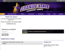 Tablet Screenshot of granitestatelacrosse.com